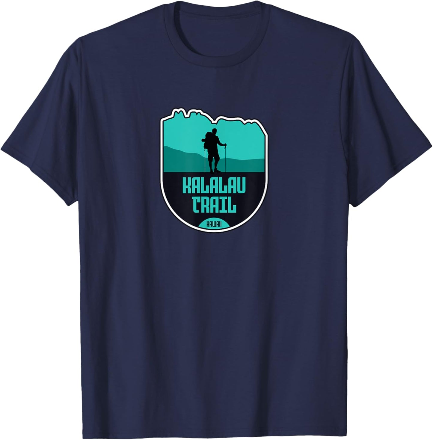 Kalalau Trail - Hawaii, United States T-Shirt - T-Shirt | Navy