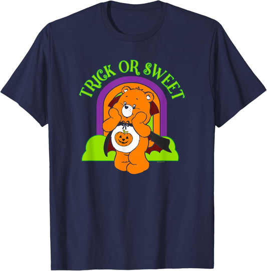 Care Bears Halloween Trick Or Sweet Vintage Bear Poster T-Shirt - T-Shirt | Navy