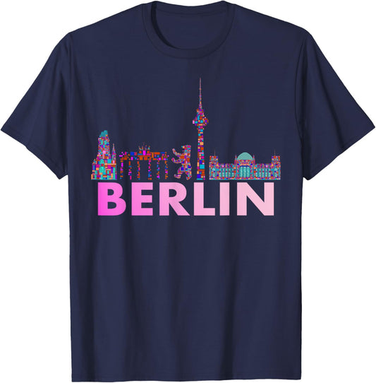 Berlin Design - Berlin Bear - I Love Berlin T-Shirt - T-Shirt | Navy