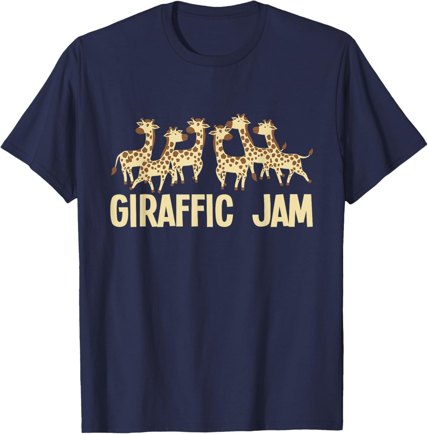 Giraffic Jam - Zoo Animal Lover Zookeeper Giraffes Giraffe T-Shirt - T-Shirt | Navy