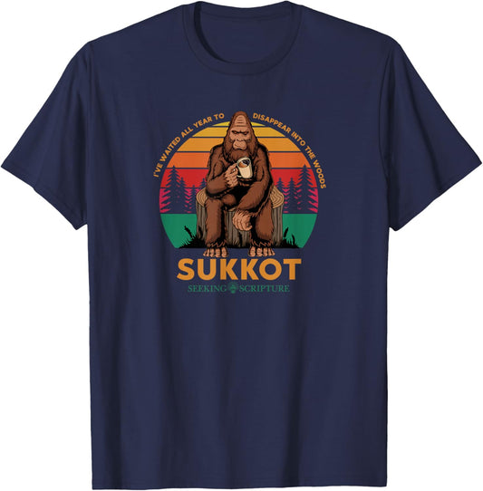 I've Waited All Year For Sukkot T-Shirt - T-Shirt | Navy