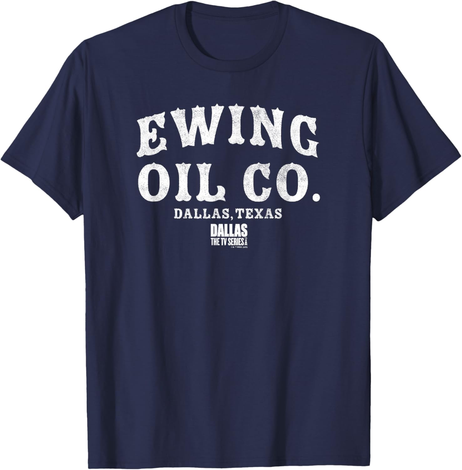 Dallas Ewing Oil Co. Dallas Texas Logo T-Shirt - T-Shirt | Navy