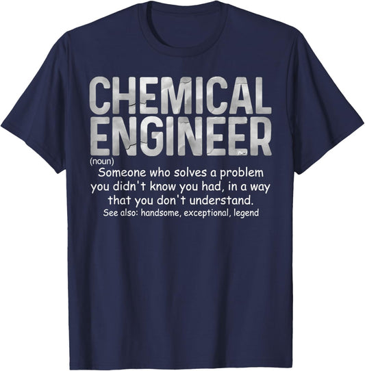 Chemical Engineer Dictionary Definition Much Cooler T-Shirt - T-Shirt | Navy