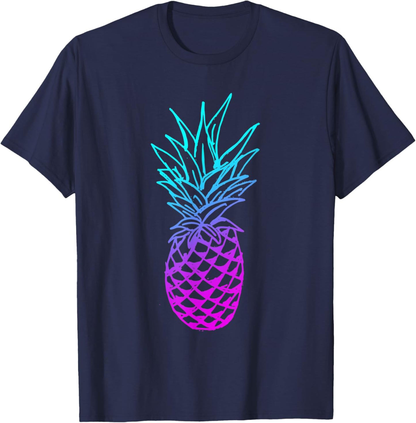 Pineapple Glow T-Shirt - T-Shirt | Navy