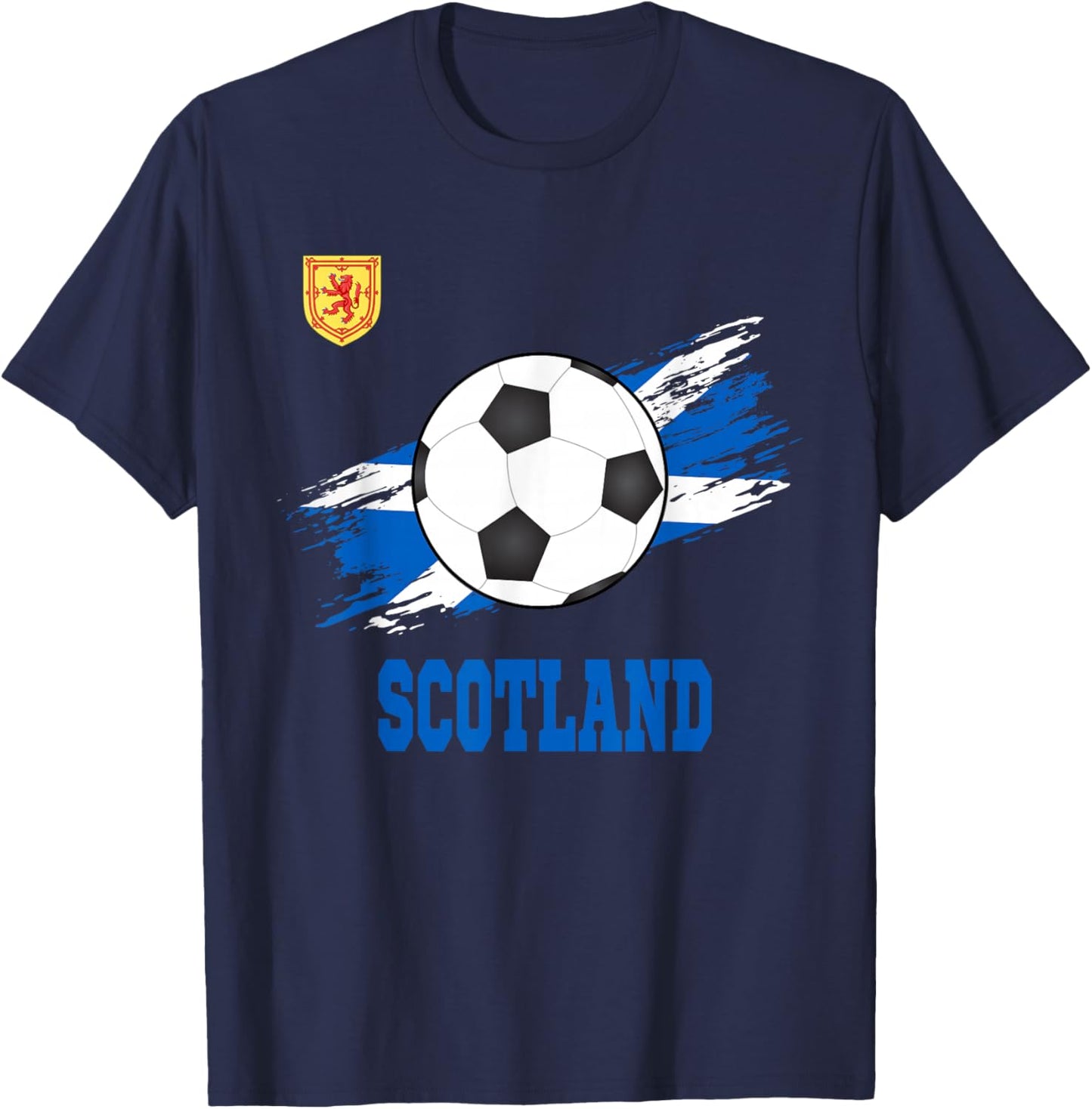 Scotland Soccer Scottish Football Scots Futbol T-Shirt - T-Shirt | Navy
