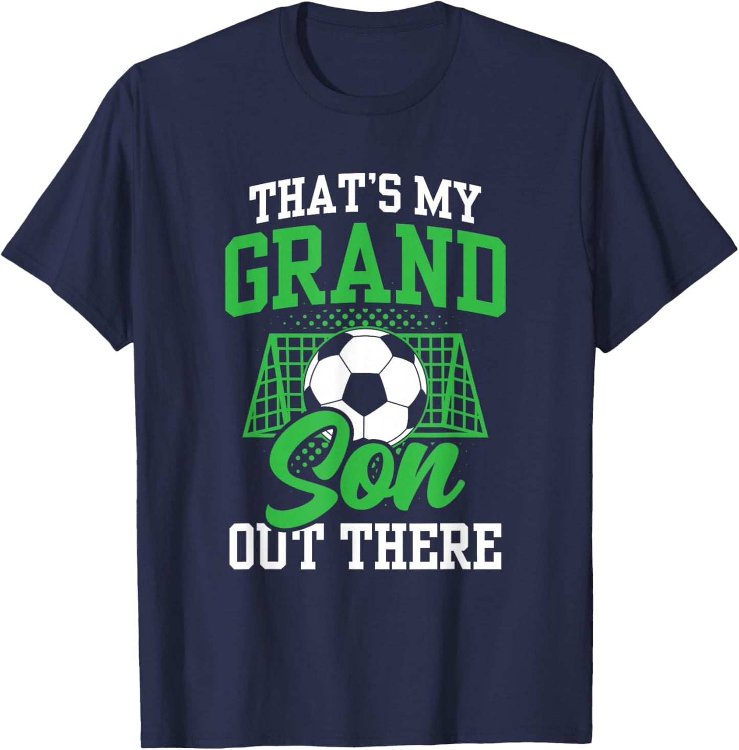 Das Ist Mein Enkel Da Draußen Football Athlete Sport Hobby T-Shirt - T-Shirt | Navy