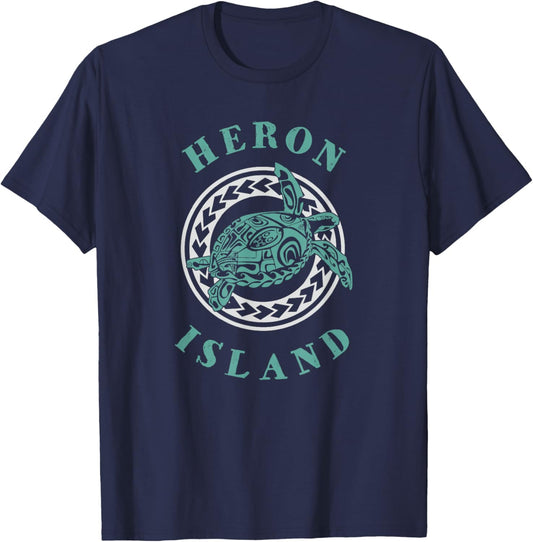 Heron Island Australia Tribal Tattoo Sea Turtle T-Shirt - T-Shirt | Navy