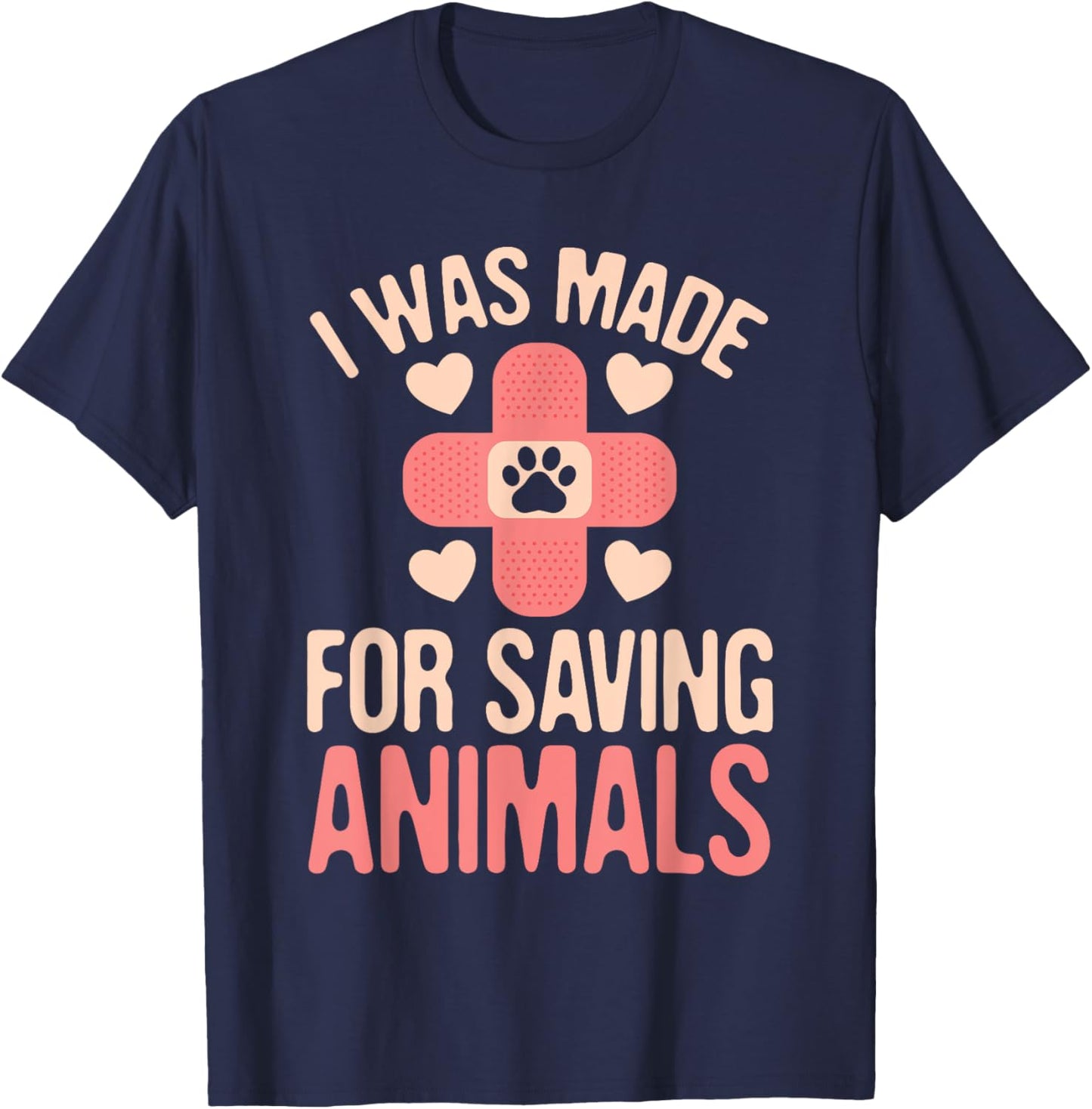 Future Veterinarian Doctor Animals Lover Veterinarians Cute T-Shirt - T-Shirt | Navy