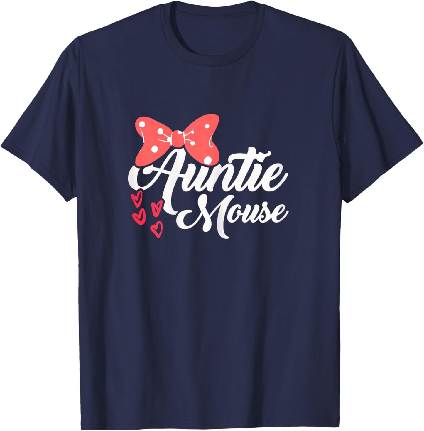 Cute Auntie Mouse | Niece Nephew | Aunt T-Shirt - T-Shirt | Navy