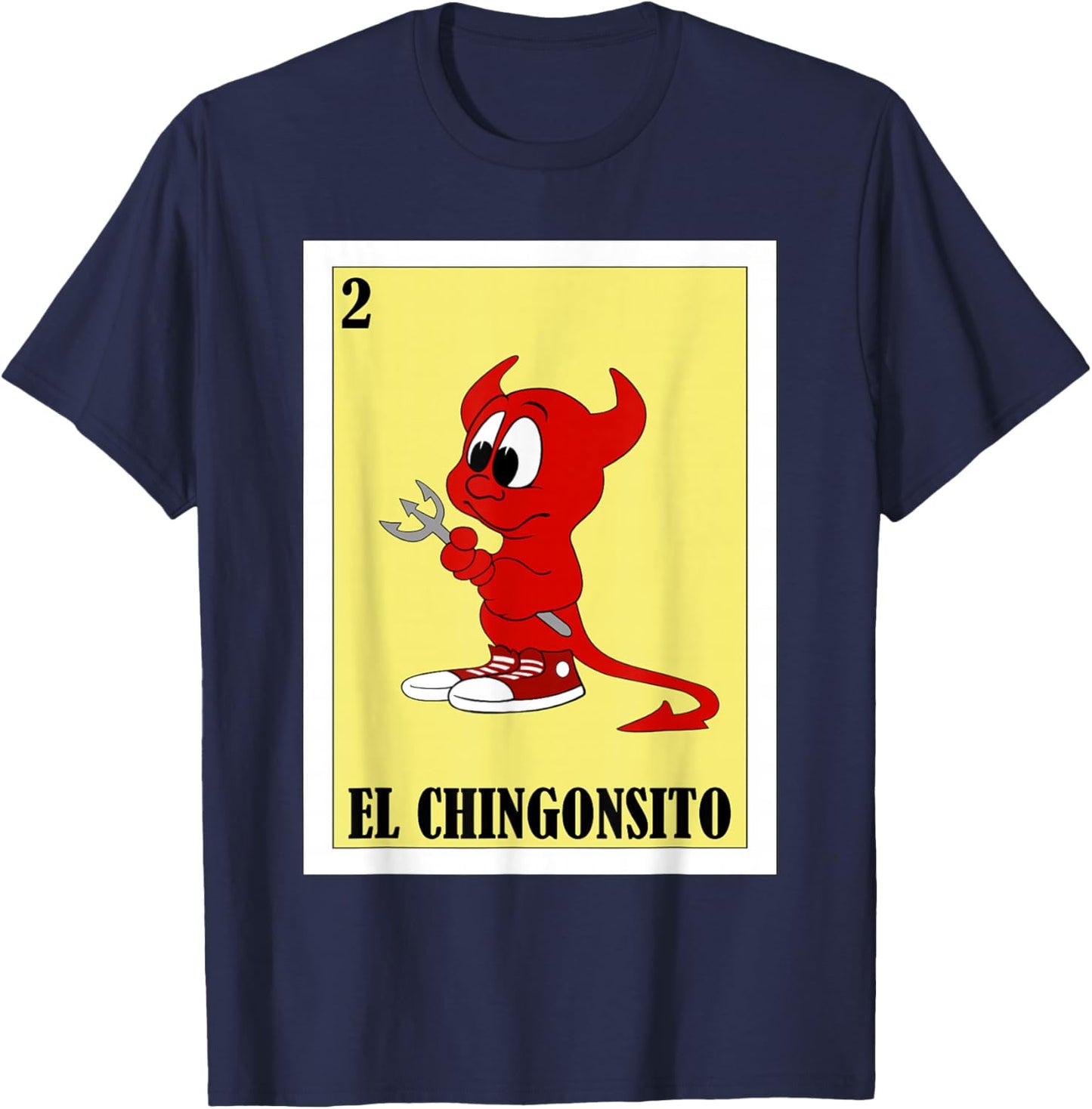 Funny Mexican Design for Kids - El Chingonsito Small T-Shirt - T-Shirt | Navy