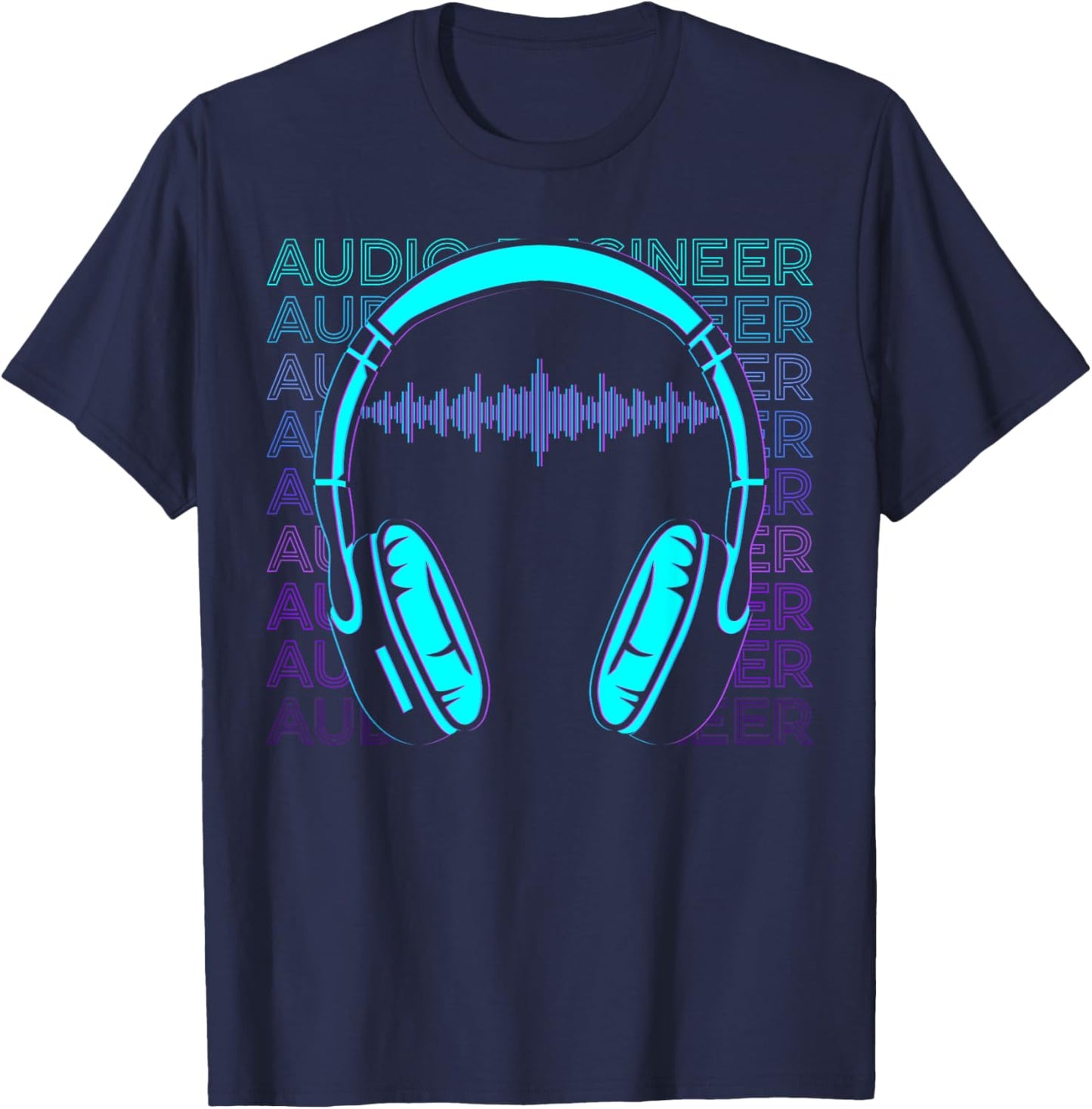 Audio Engineer Sound Engineer Retro Audio Engineer T-Shirt - T-Shirt | Navy
