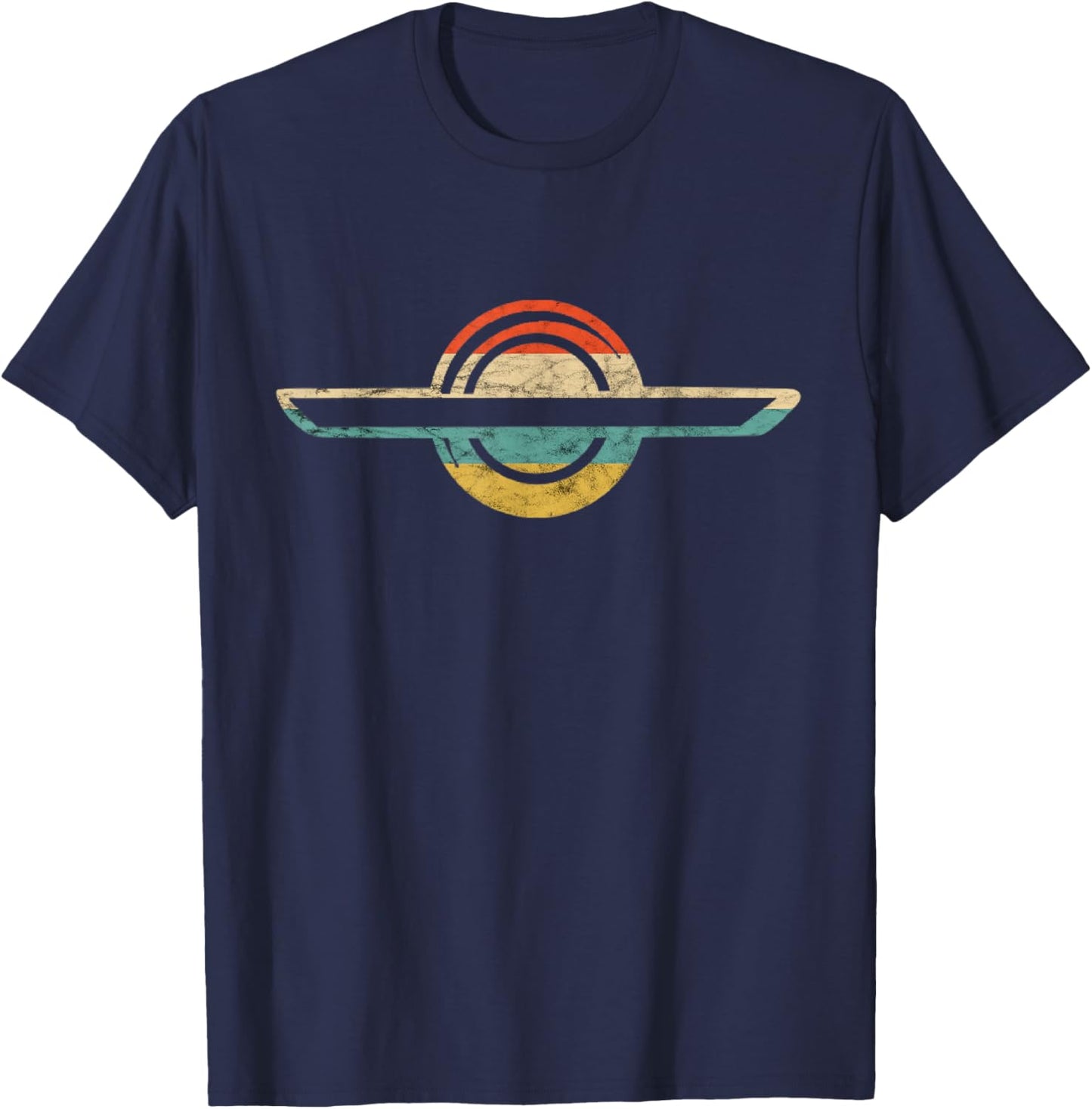 Electric Skateboard Retro Skateboarding Onewheel Float T-Shirt - T-Shirt | Navy