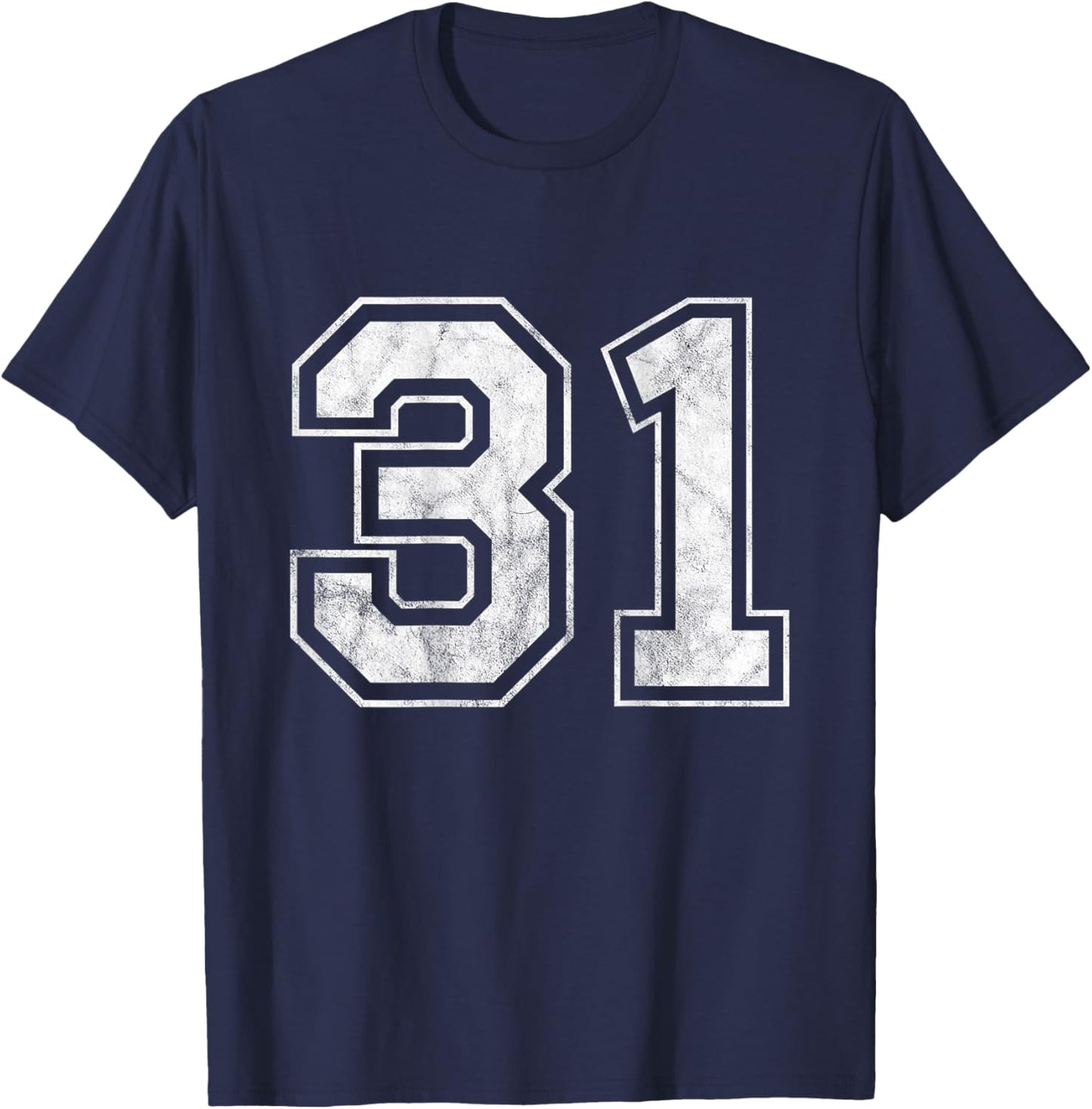 Number 31 on the back T-Shirt - T-Shirt | Navy