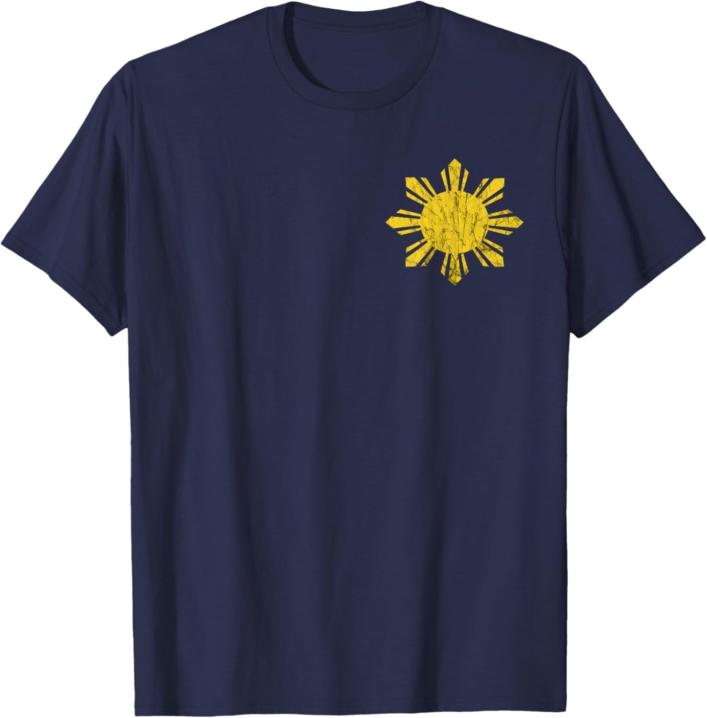 Philippines Filipino Sun Pilipinas Pride Filipino Roots T-Shirt - T-Shirt | Navy