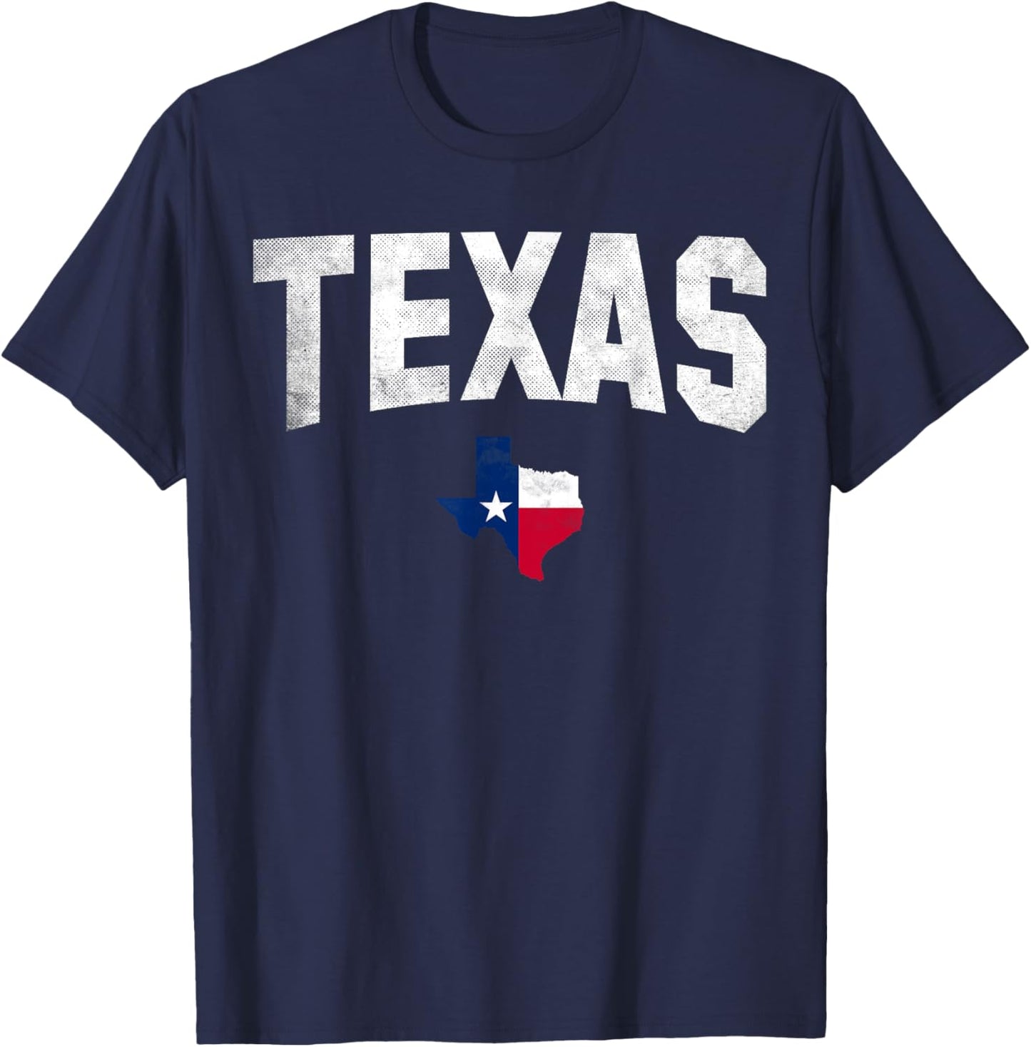 Texas State USA Distressed Flag Grunge Women Men Kids Texas T-Shirt - T-Shirt | Navy
