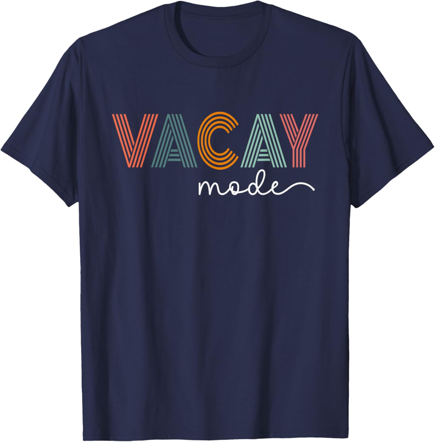 Vintage Vacay Mode for Camping Family Vacations in 2023 Small T-Shirt - T-Shirt | Navy