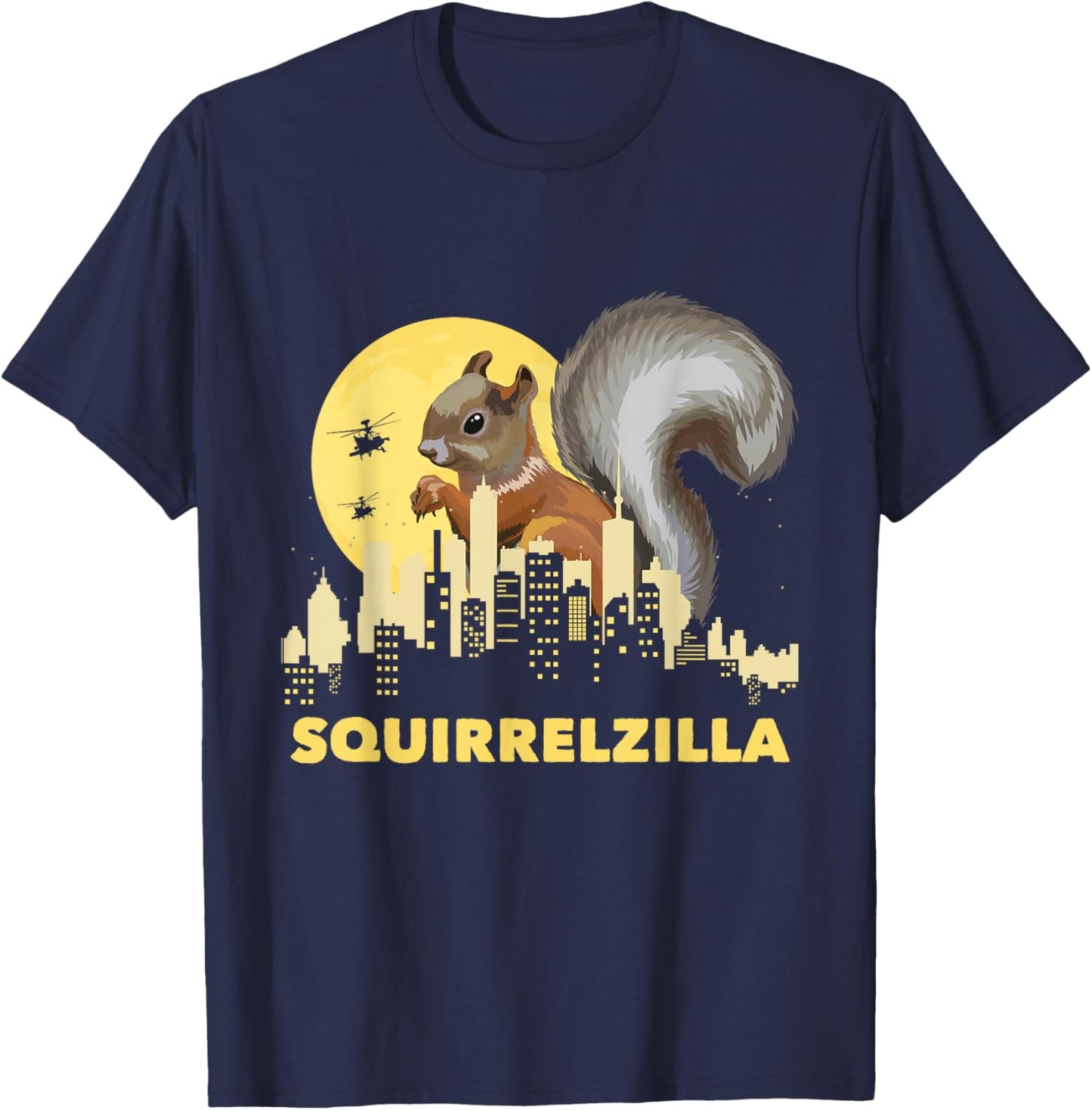 Squirrelzilla - Squirrel Whisperer Squirrel Lover Animal Small T-Shirt - T-Shirt | Navy