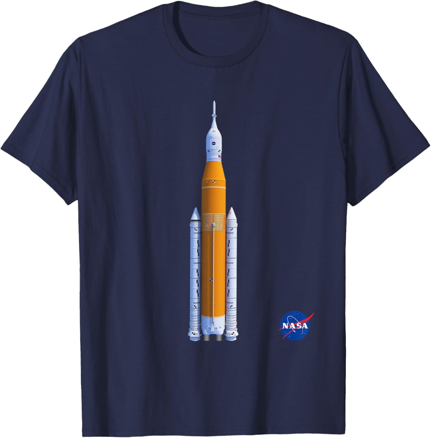 NASA Space Launch System SLS Insignia Meatball Logo T-Shirt - T-Shirt | Navy