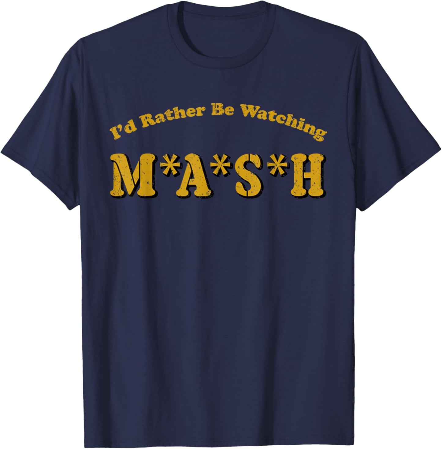 Vintage I'd Rather Be Watching MASH T-Shirt - T-Shirt | Navy
