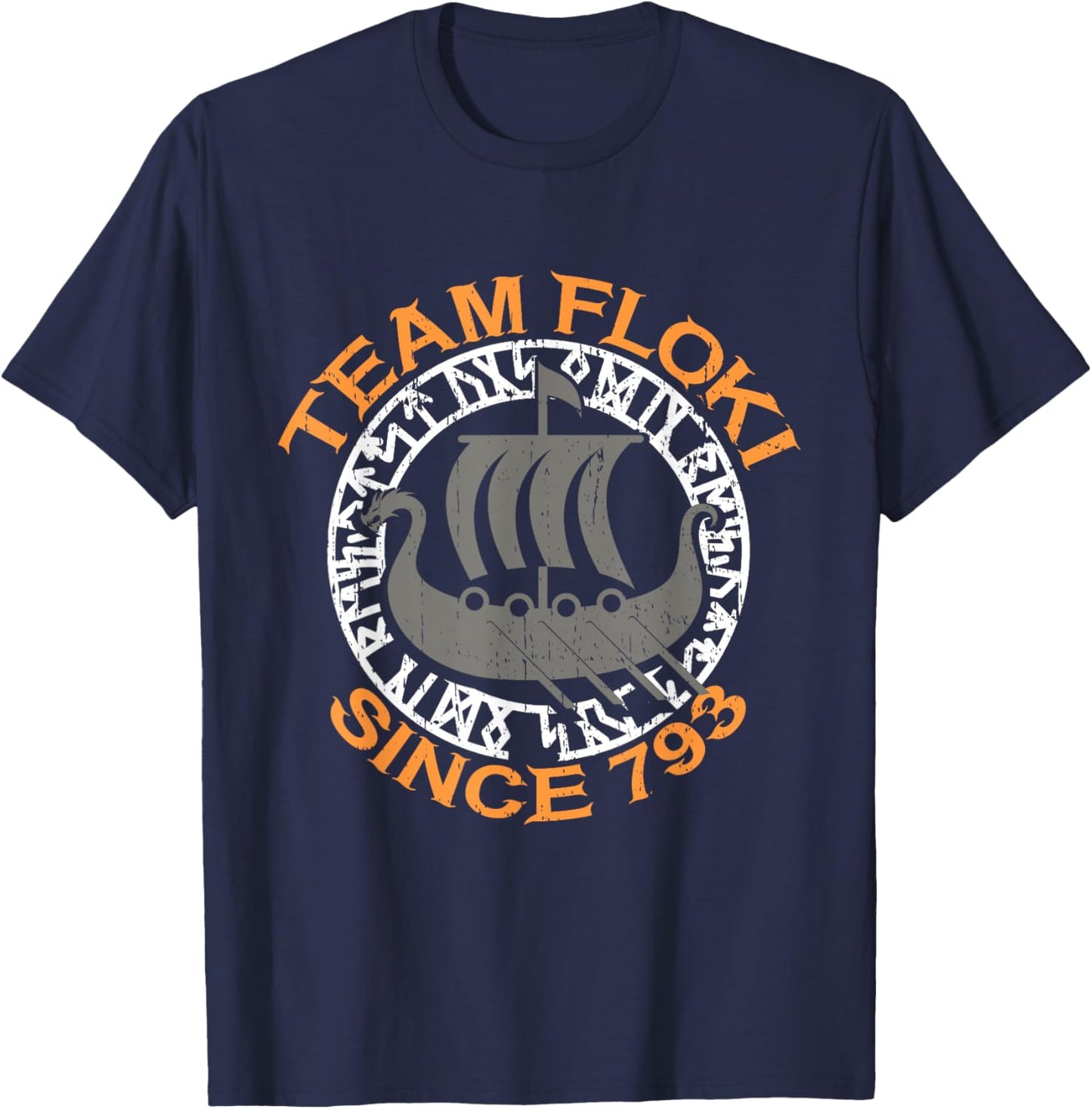 Team Floki Viking Vikings T-Shirt - T-Shirt | Navy