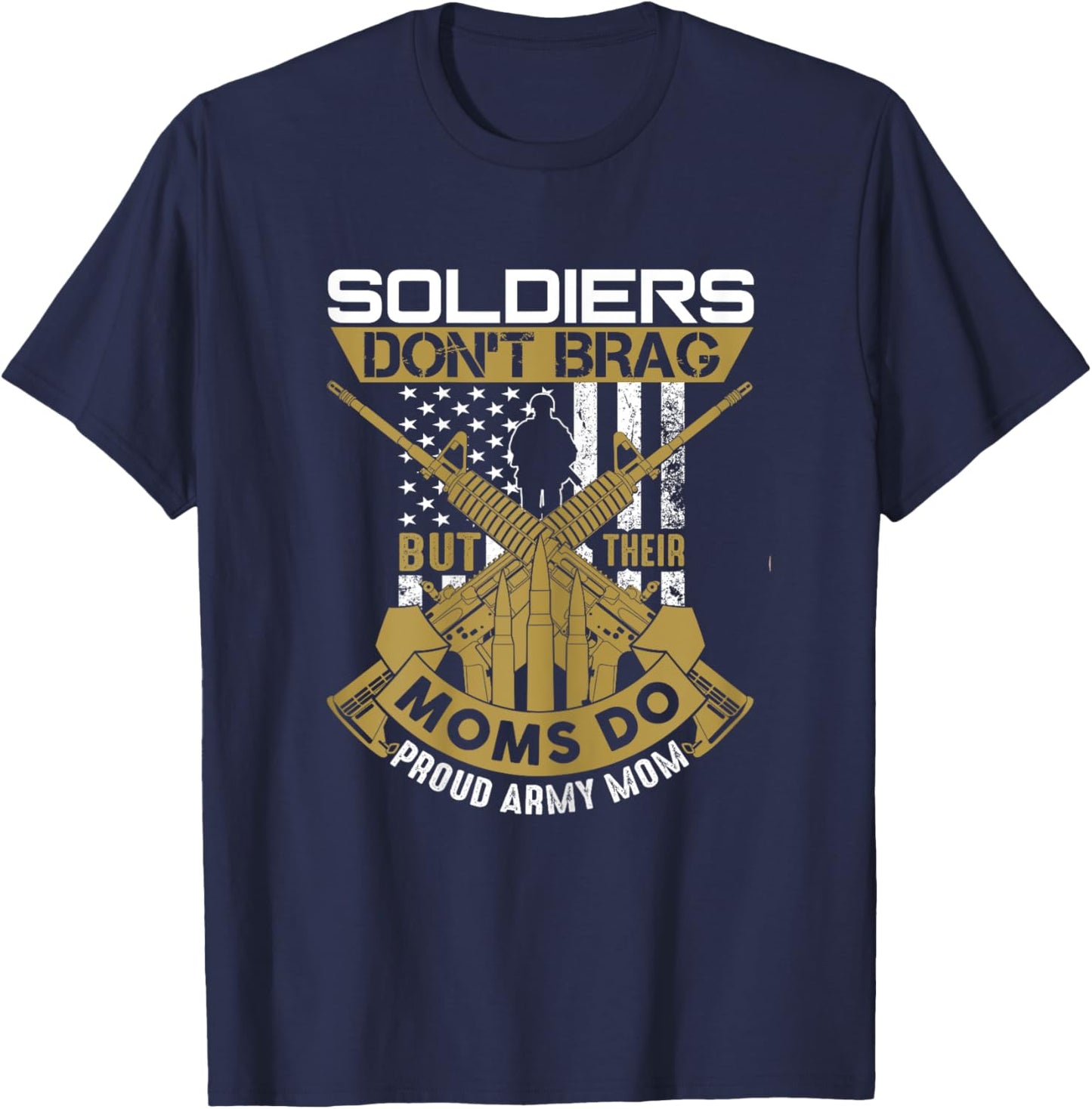 Army Mama Family Son Proud Army Mom Military Mother's Day T-Shirt - T-Shirt | Navy