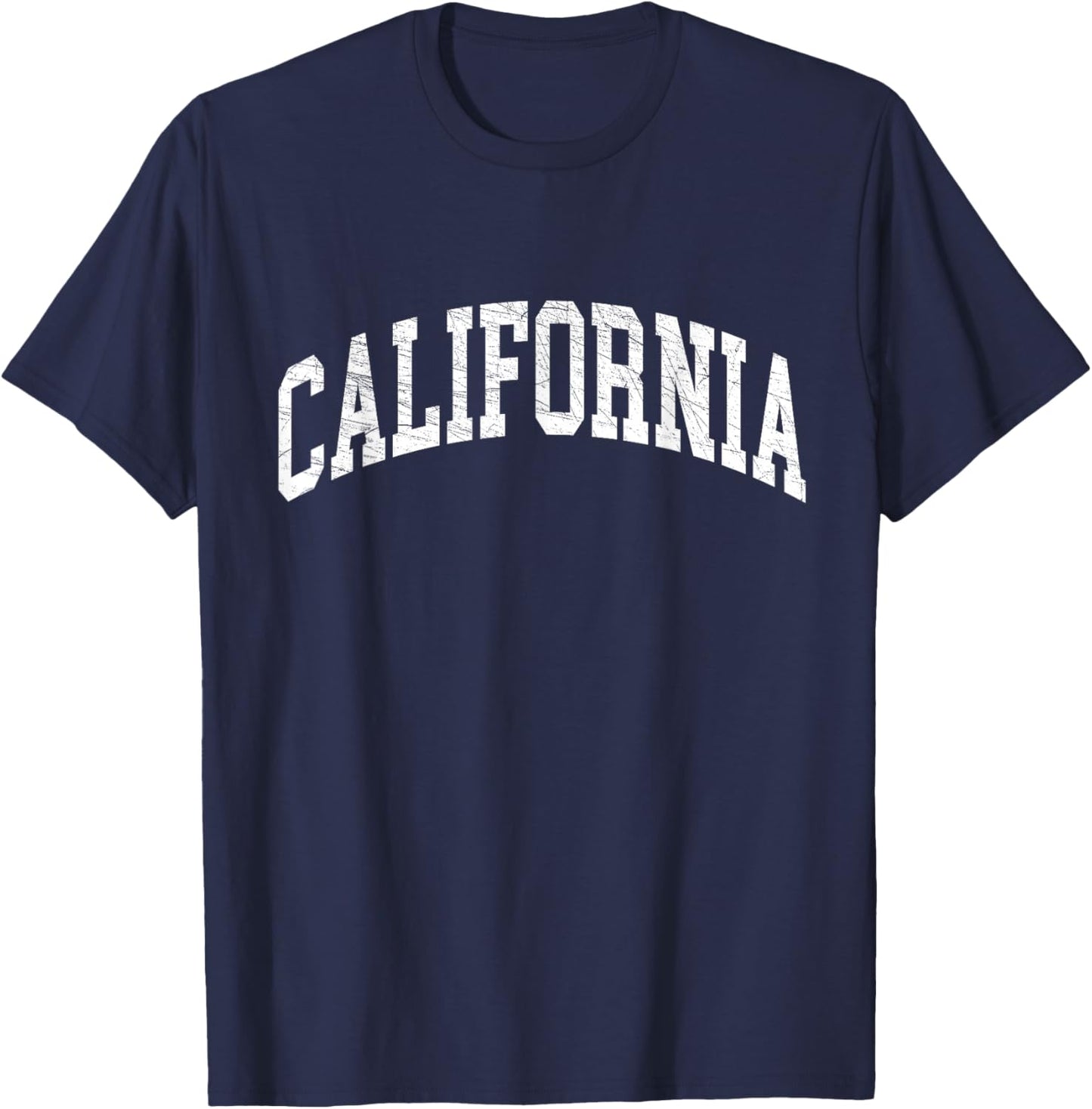California - CA - Distressed/Worn Design - Classic Small T-Shirt - T-Shirt | Navy