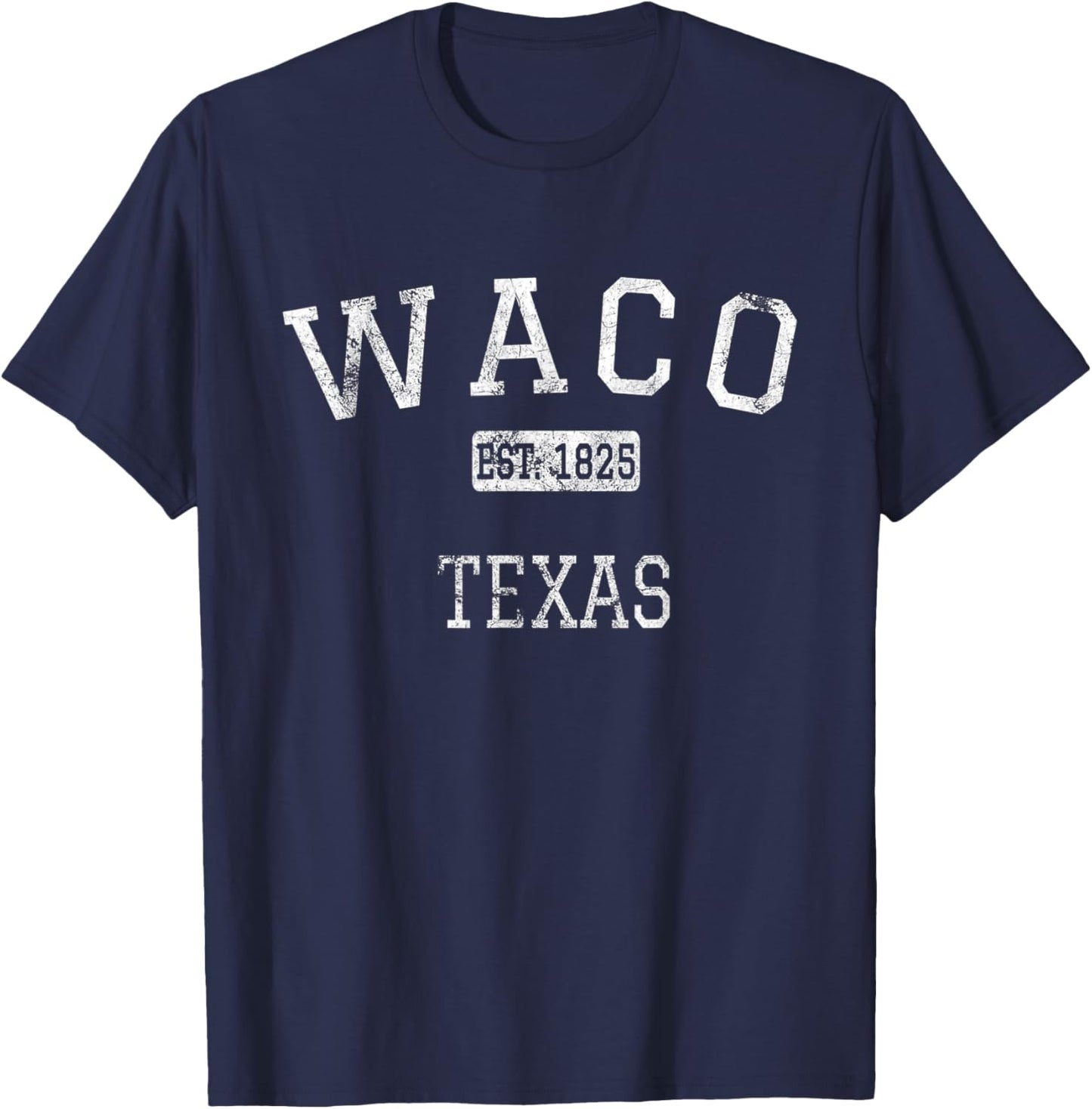 Waco Texas TX Vintage T-Shirt - T-Shirt | Navy