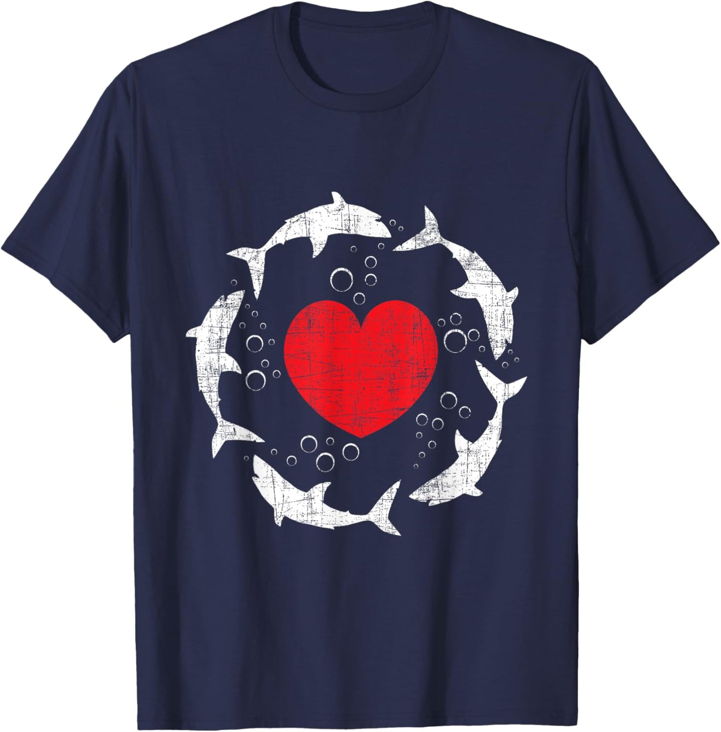 Shark Family - Marine Biologist Shark Lovers Wildlife T-Shirt - T-Shirt | Navy