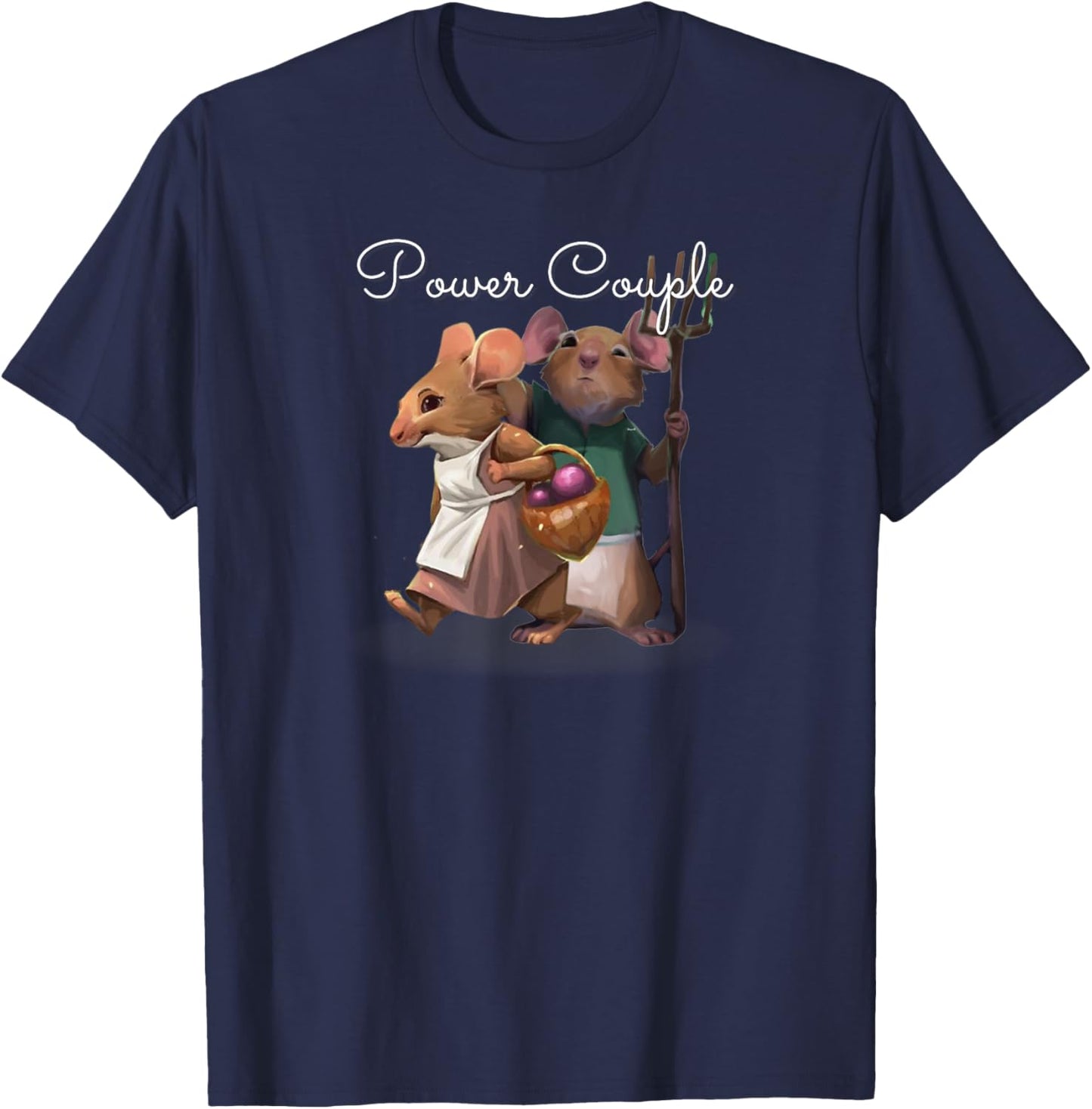 Power Couple - Everdell Board Game T-Shirt - T-Shirt | Navy
