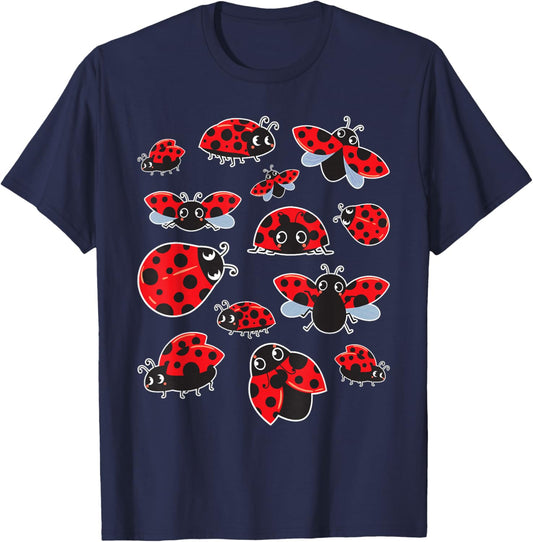 Adorable Ladybugs - Insectology Entomophile Beetle Collector T-Shirt - T-Shirt | Navy