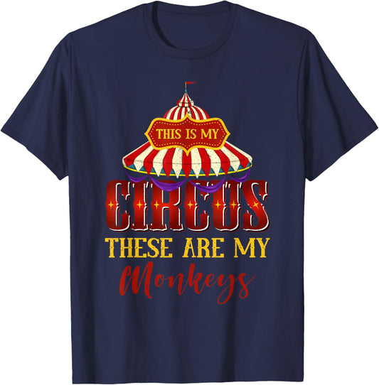 Circus Artist Carnie Funny Carnival Costume Party Circus T-Shirt - T-Shirt | Navy