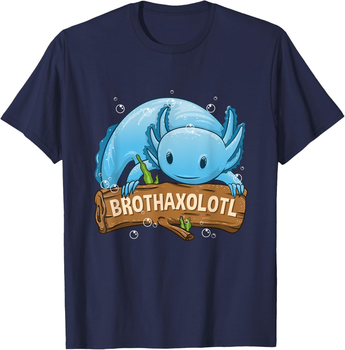 Brothaxolotl Brother Axolotl Boys Kids T-Shirt - T-Shirt | Navy