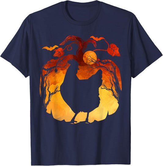 Fall Season Halloween Chicken Costume T-Shirt - T-Shirt | Navy