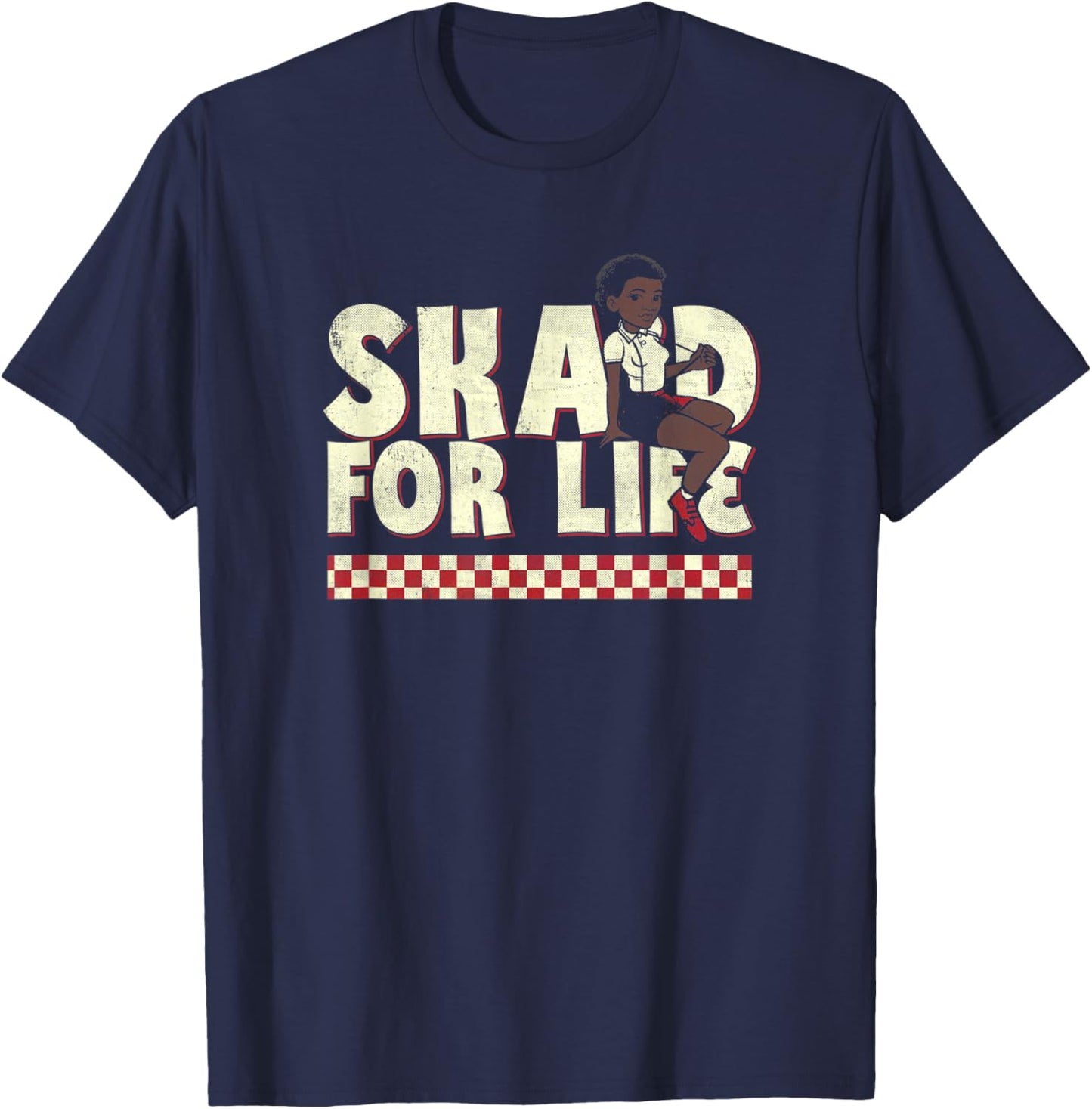 Ska'd For Life - Rude Girl / Rude Boy Reggae Band Ska Music T-Shirt - T-Shirt | Navy