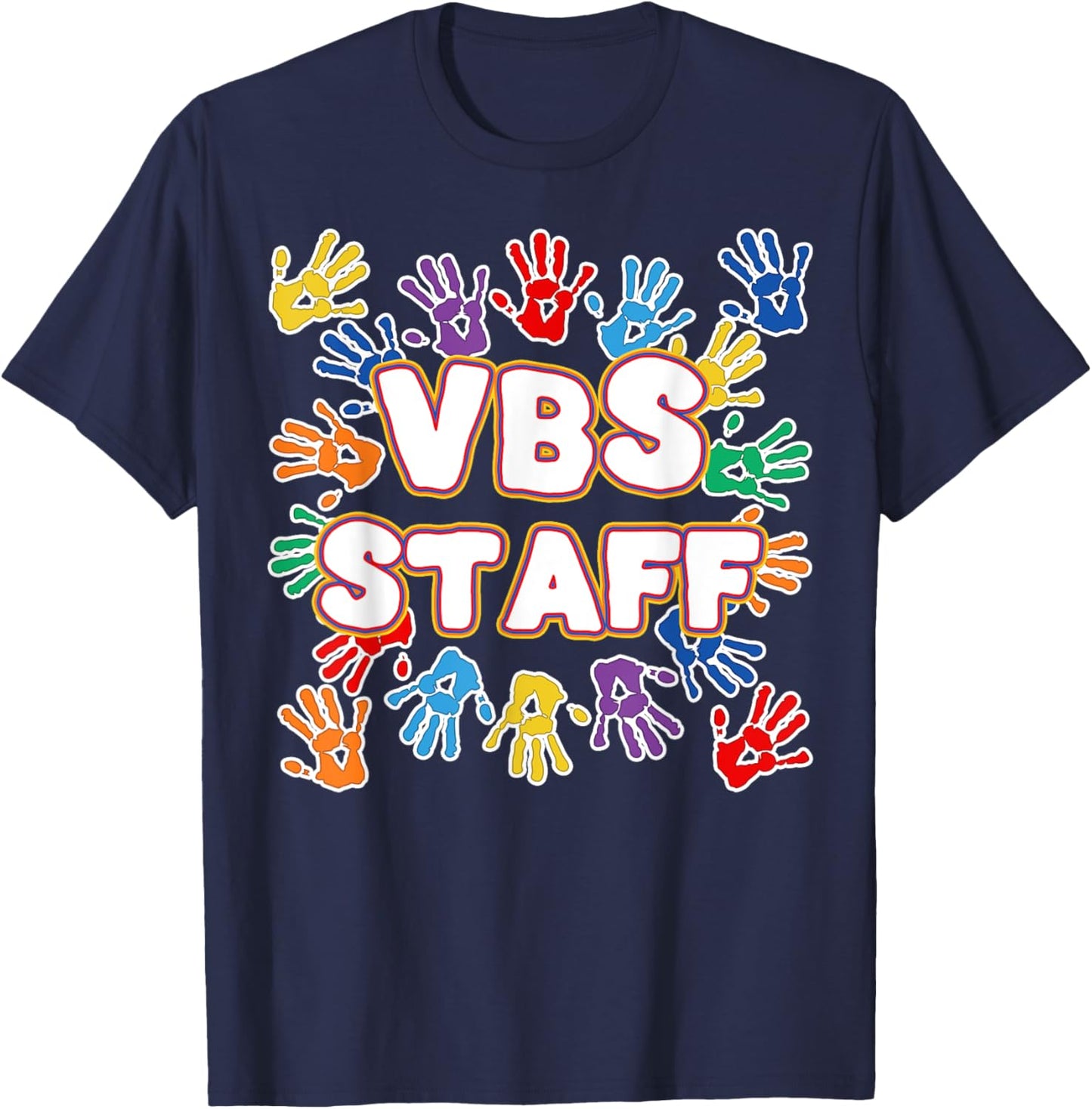 2022 Vacation Bible School Shirts Colorful VBS Staff T-Shirt - T-Shirt | Navy