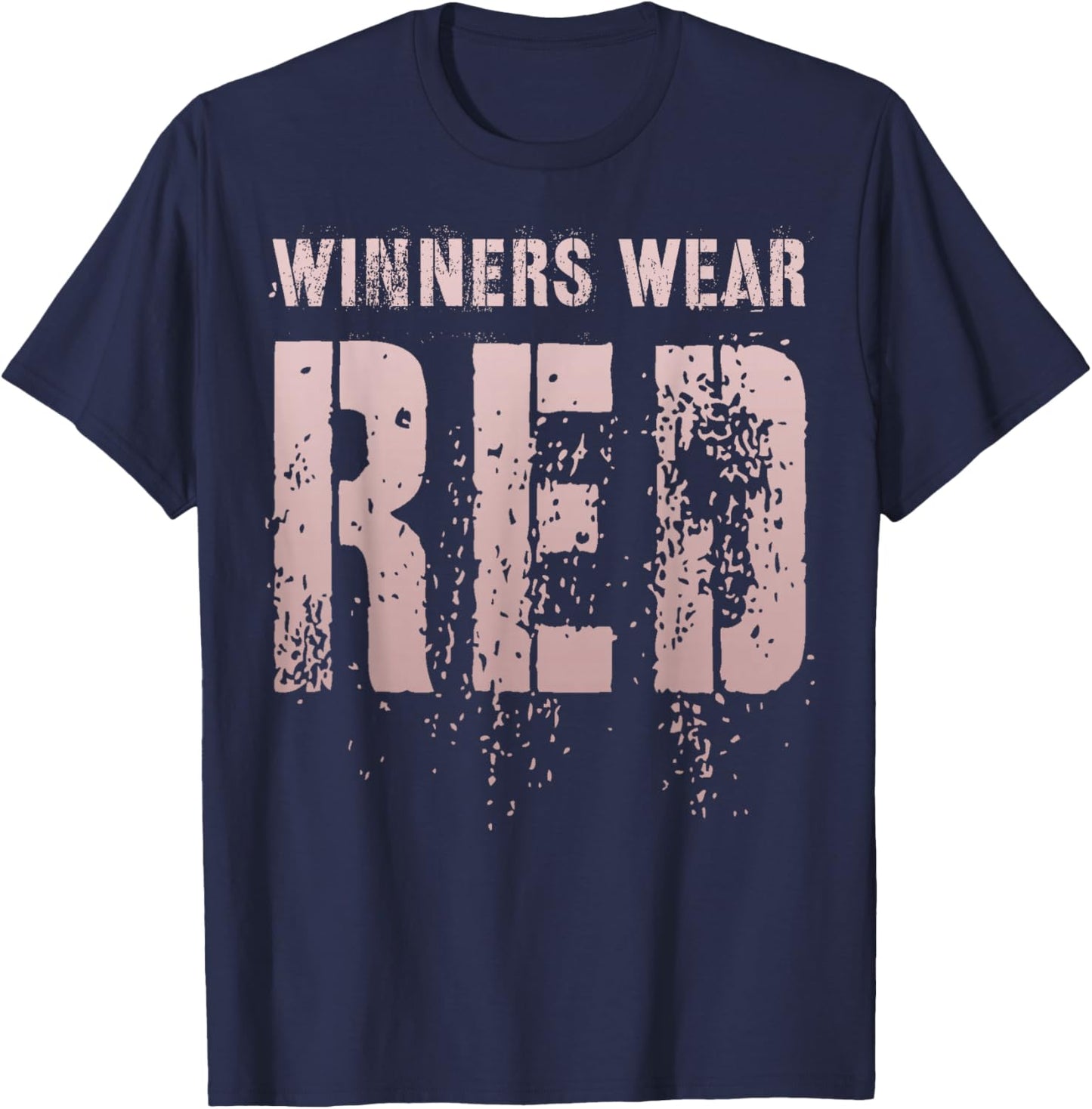 Vintage WINNERS WEAR RED Summer Camp Let's Go Team War Game T-Shirt - T-Shirt | Navy