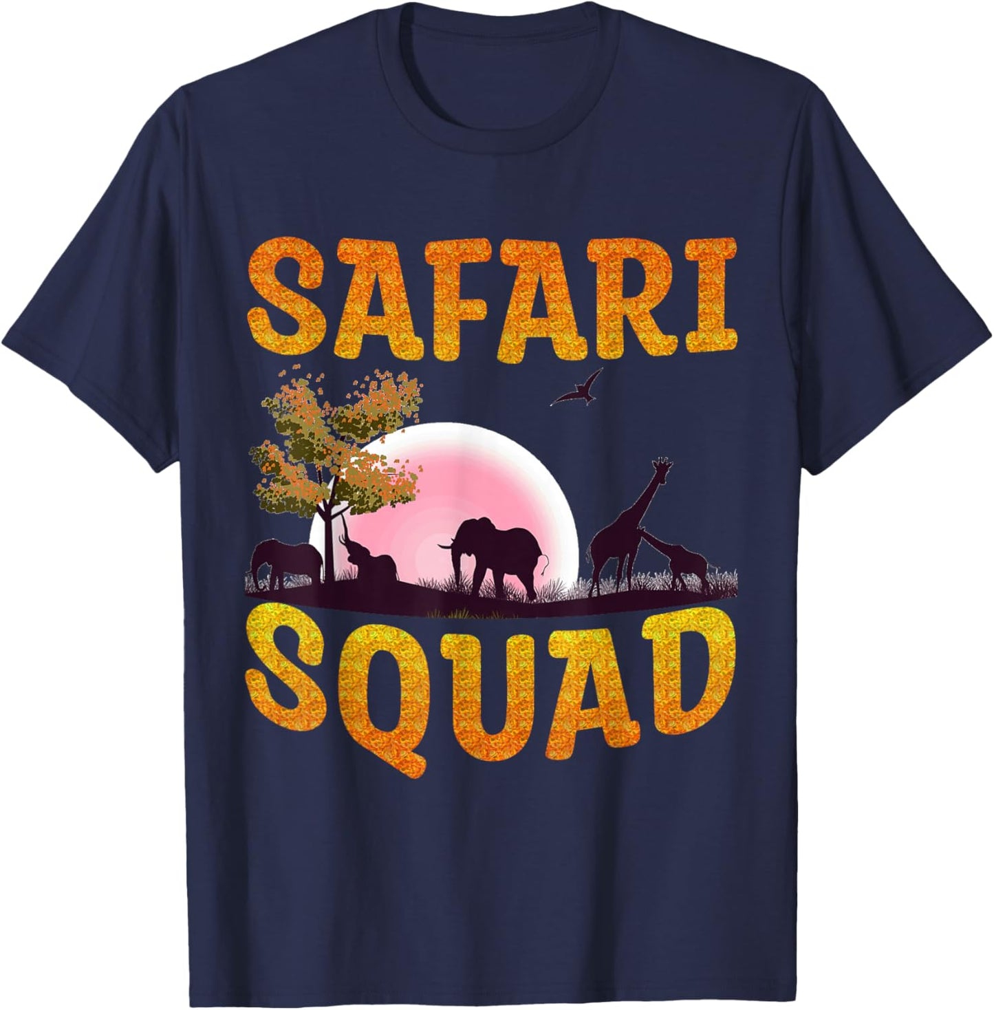 Safari Squad – African Family Summer Matching Style T-Shirt - T-Shirt | Navy