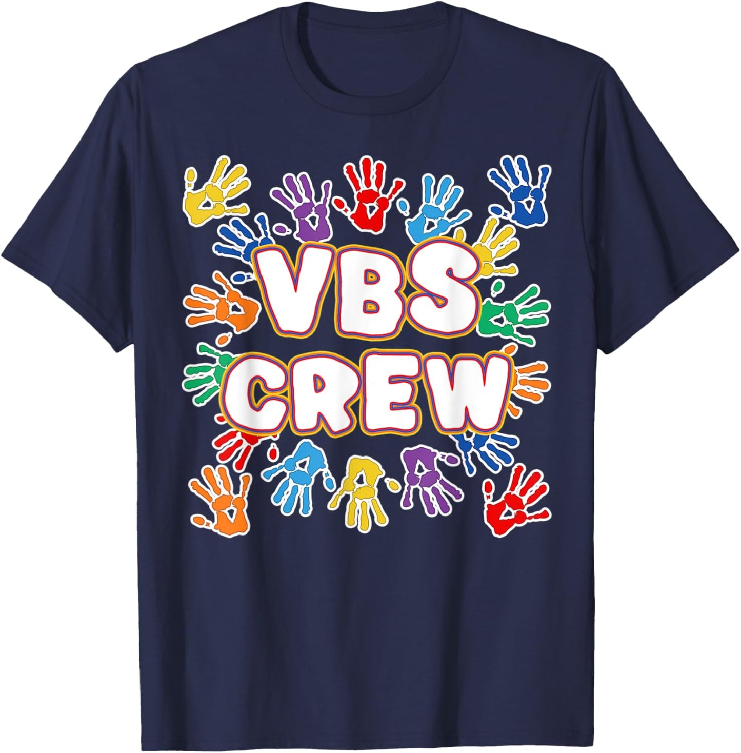 2022 Vacation Bible School Shirts Colorful VBS Crew T-Shirt - T-Shirt | Navy