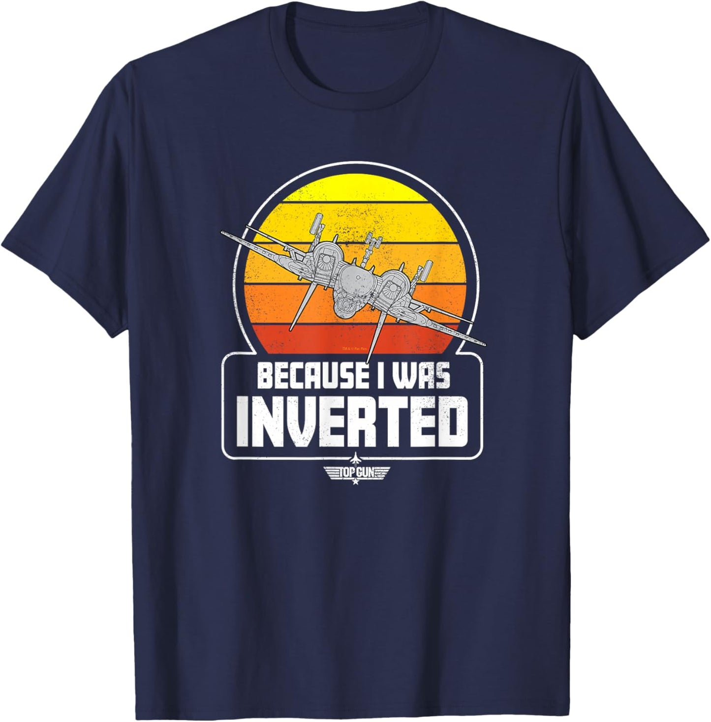 Top Gun - Because I Was Inverted T-Shirt - T-Shirt | Navy