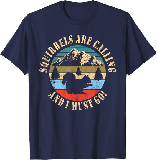 Squirrel Hunting T-Shirt - T-Shirt | Navy