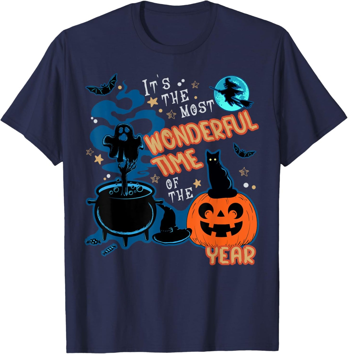 Halloween It's the Most Wonderful Time of the Year Halloween T-Shirt - T-Shirt | Navy