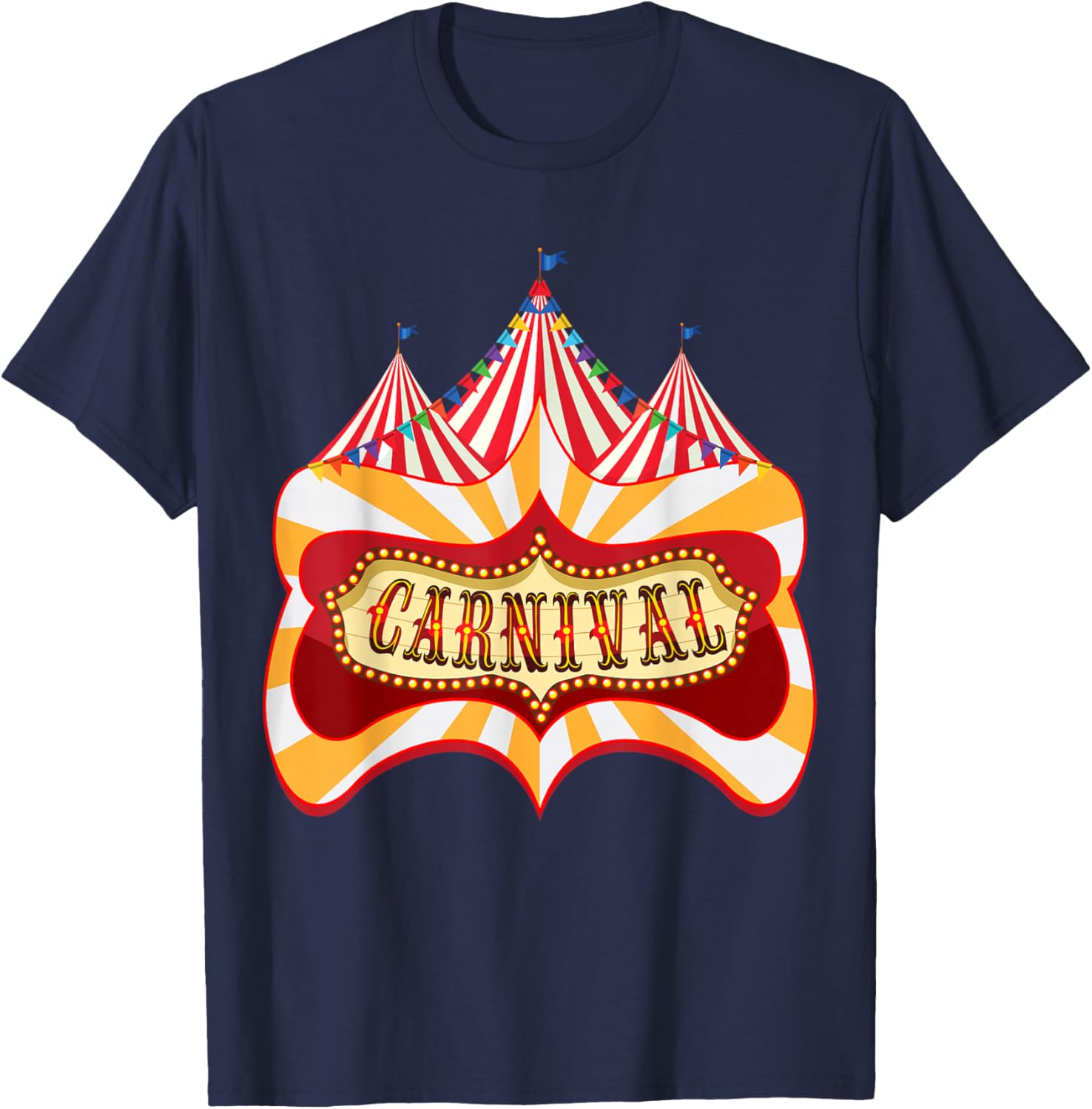 Carnival & Circus Staff - Funny Carnival Birthday T-Shirt - T-Shirt | Navy