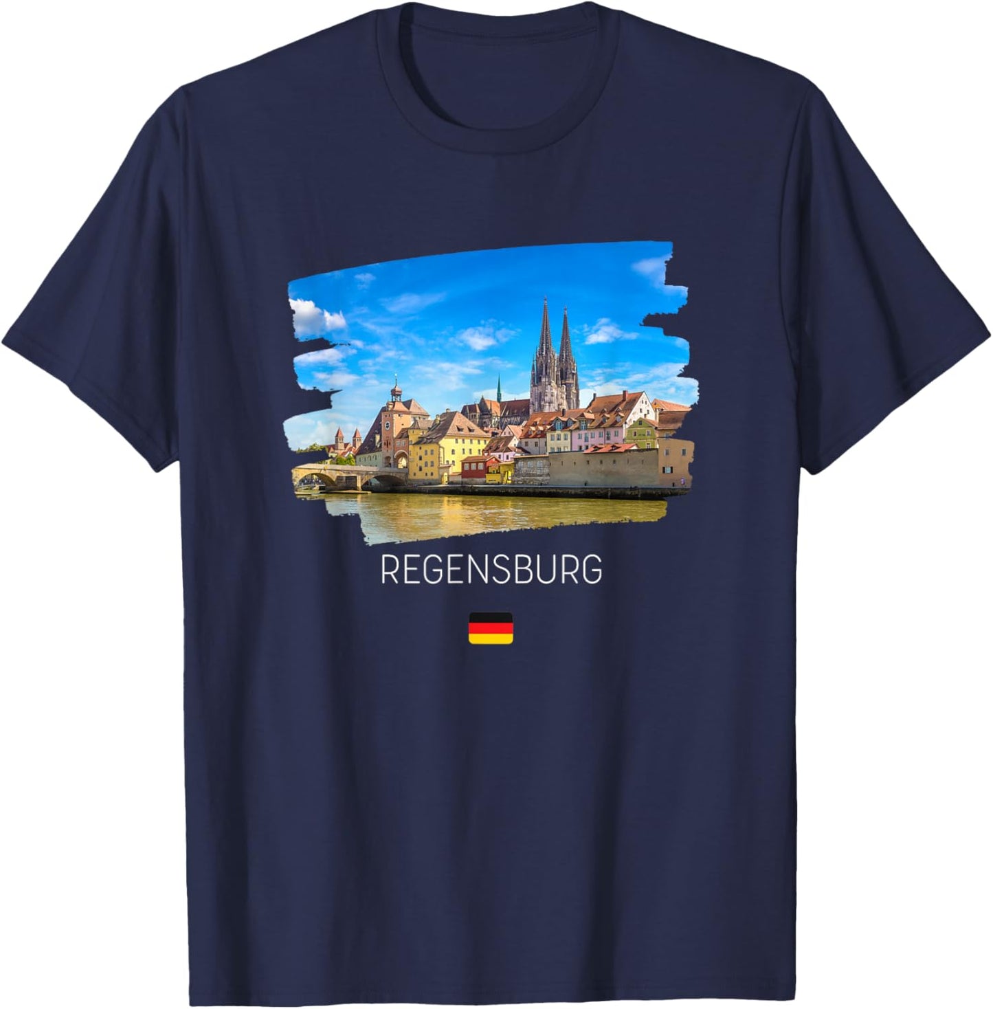 Regensburg Germany T-Shirt - T-Shirt | Navy