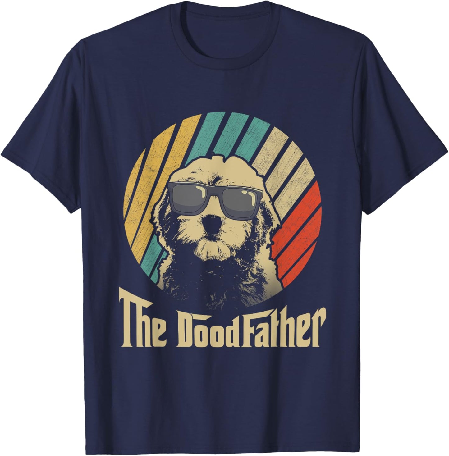 The Doodfather Best Doodle Dad Doodle Dog Fathers Day Men Women T-Shirt - T-Shirt | Navy