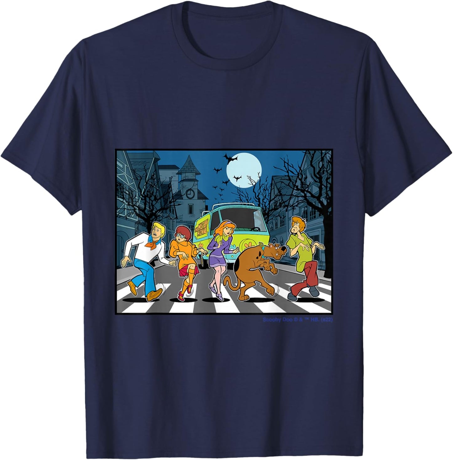 Scooby Doo Halloween Spooky Night T-Shirt - T-Shirt | Navy