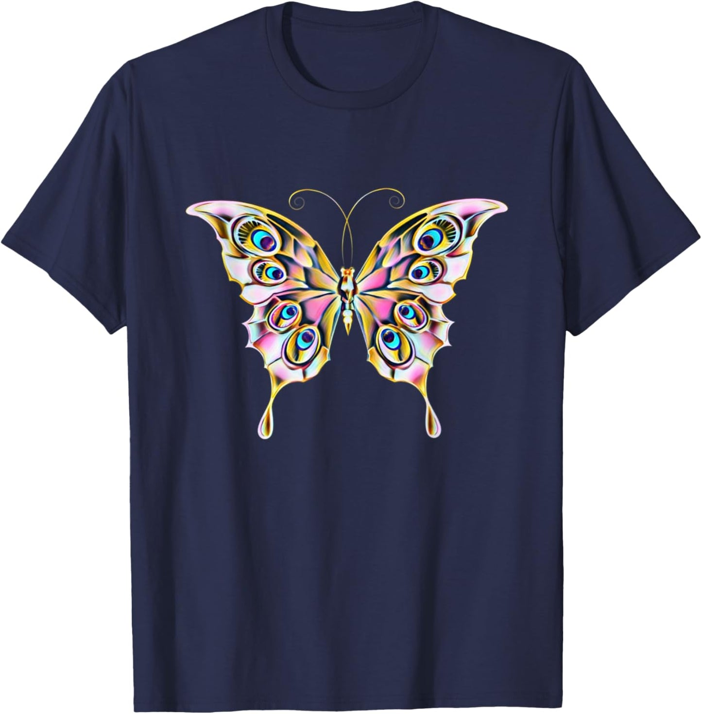 Butterfly Insect T-Shirt - T-Shirt | Navy