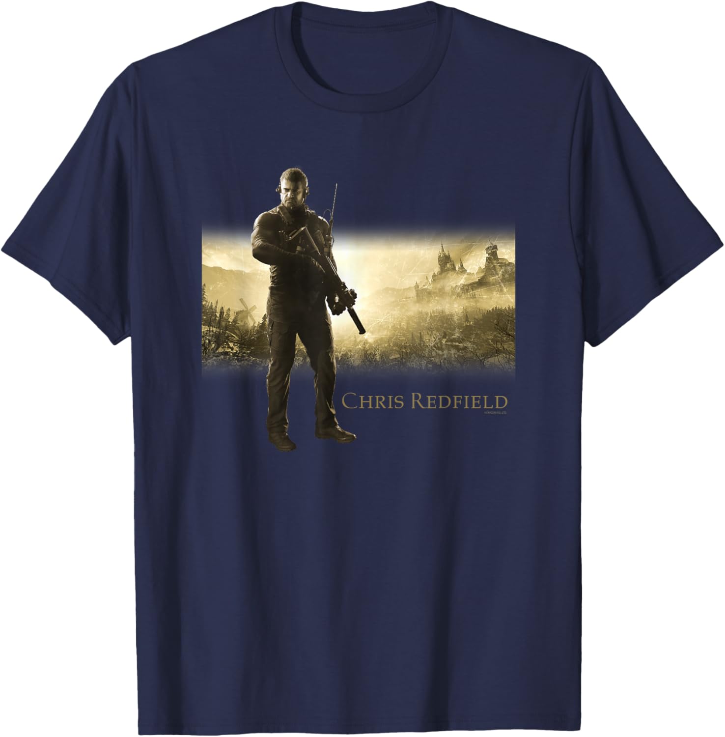 Resident Evil Village Gold Edition Chris T-Shirt - T-Shirt | Navy