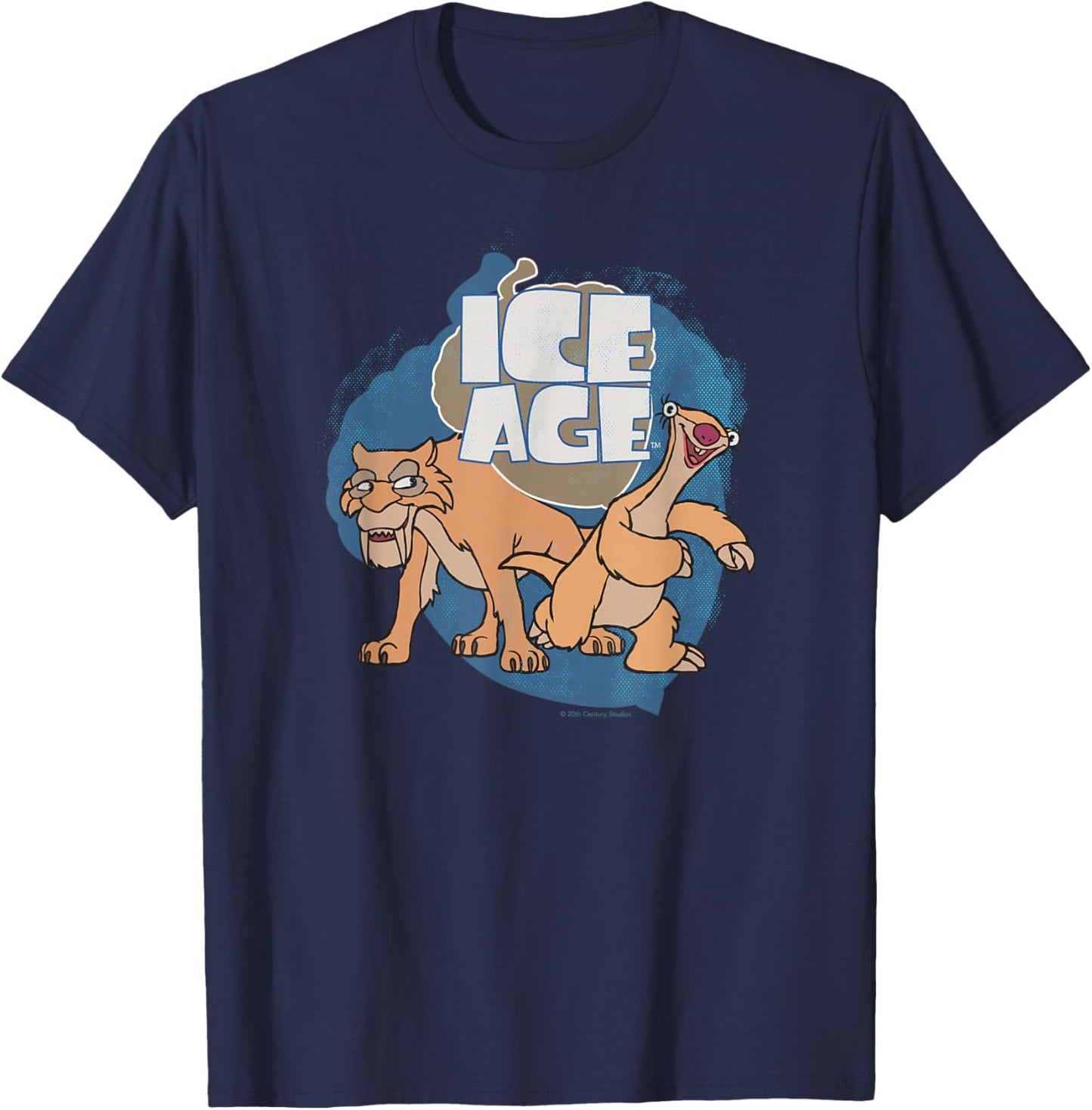Ice Age Diego and Sid T-Shirt - T-Shirt | Navy