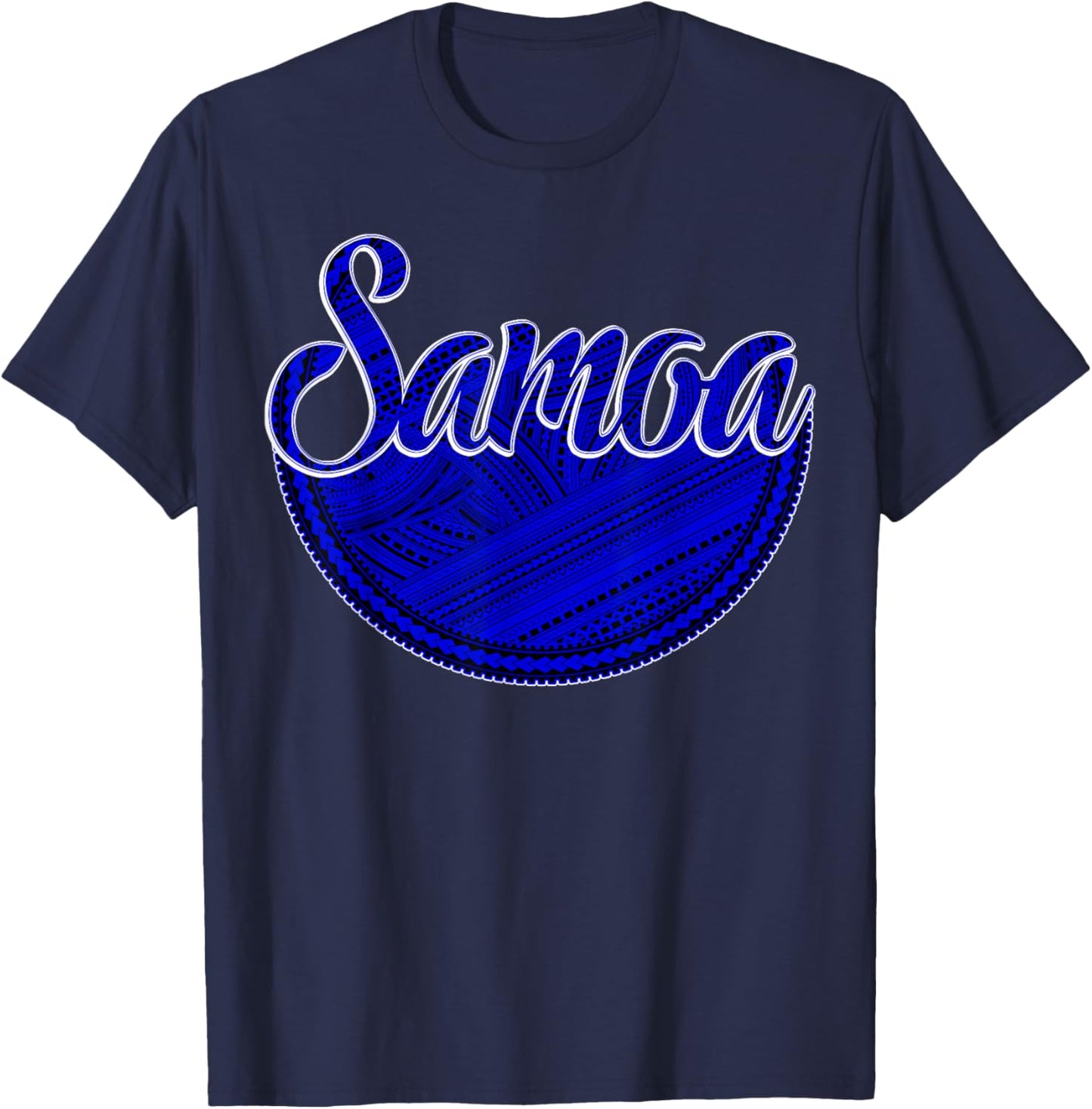 Samoa Tribal Design - Samoan Design - Polynesian Design T-Shirt - T-Shirt | Navy