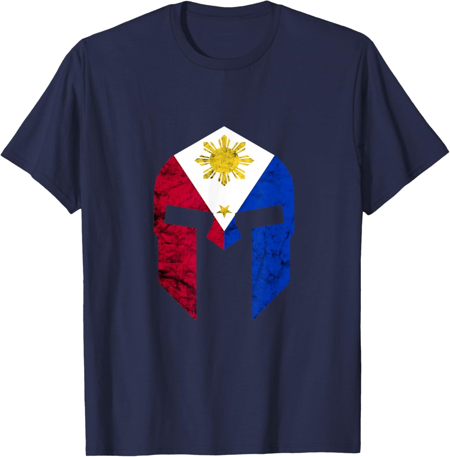 Philippines Roman Helmet Pilipinas Filipino Pride Roots T-Shirt - T-Shirt | Navy